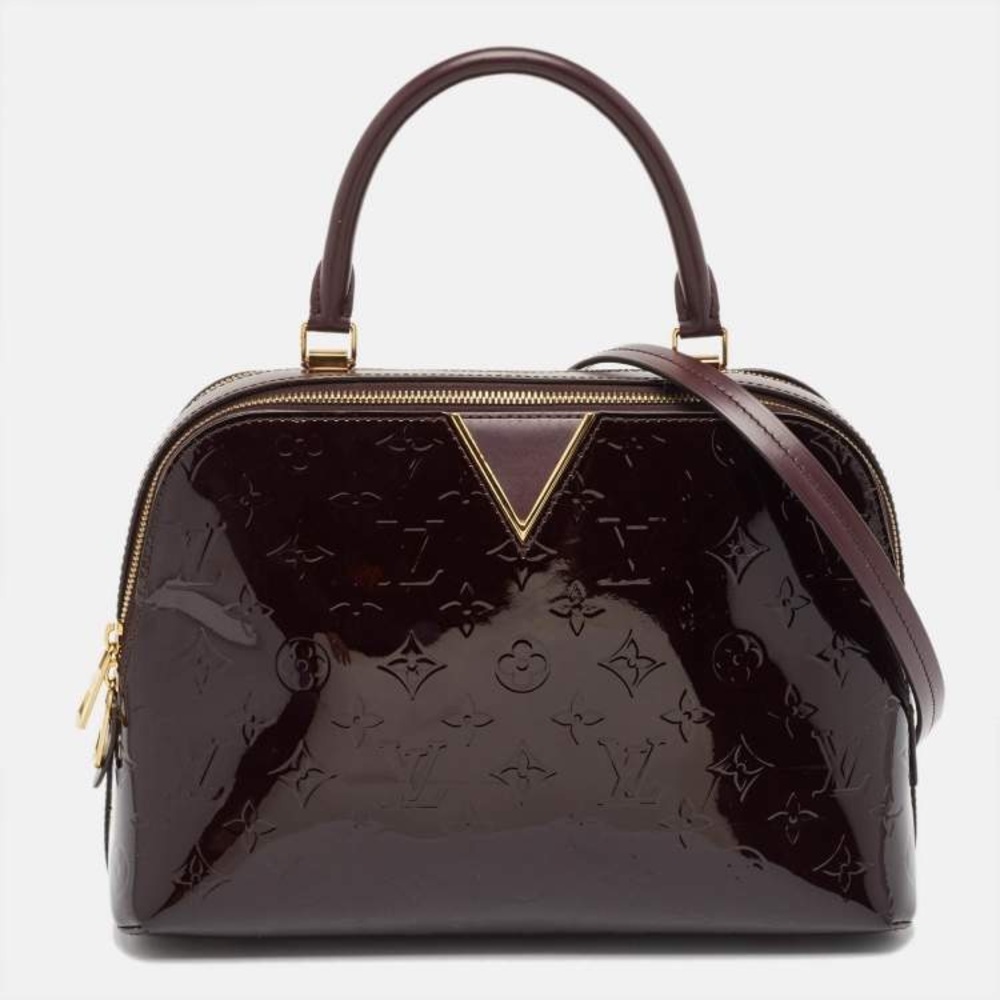SOLD DO NOT BUY Louis Vuitton Amarante Monogram Vernis Melrose Bag Burgundy